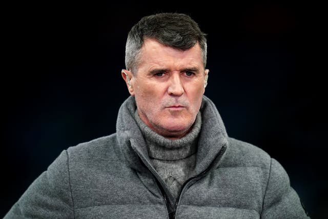 <p>Roy Keane was working as a pundit during the football match </p>