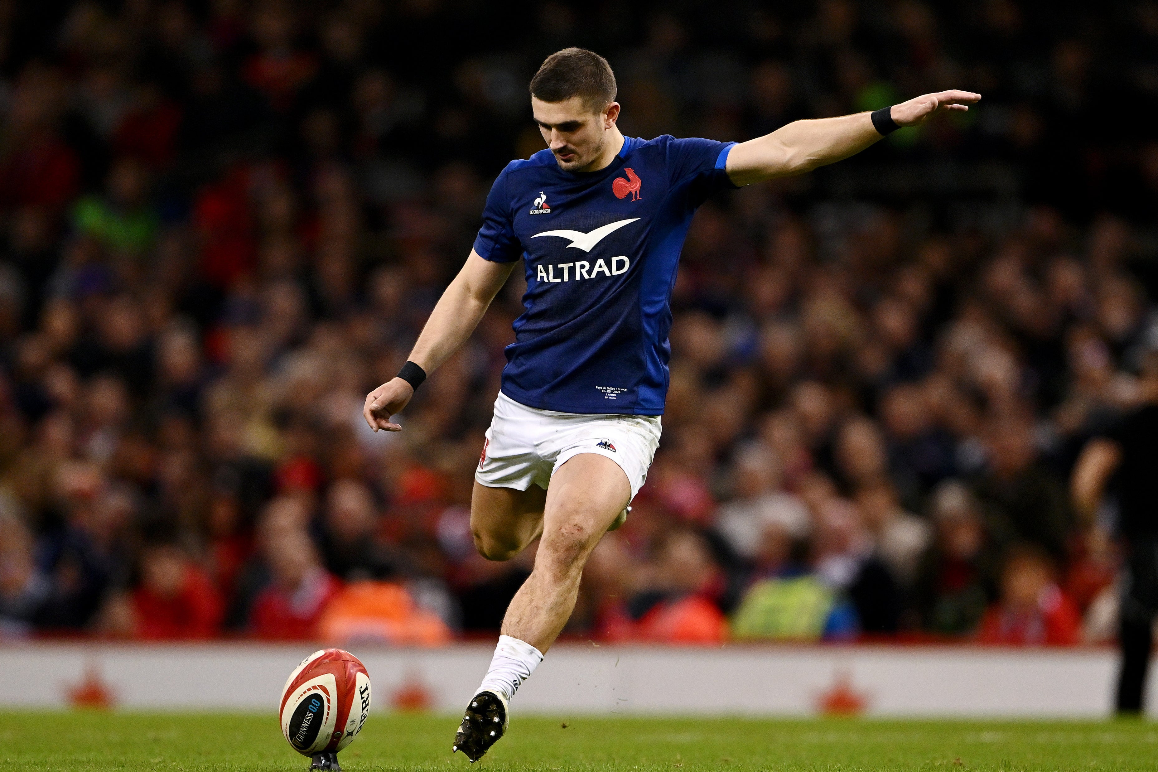 Thomas Ramos kicked well for France against Wales, although struggled at times in defence