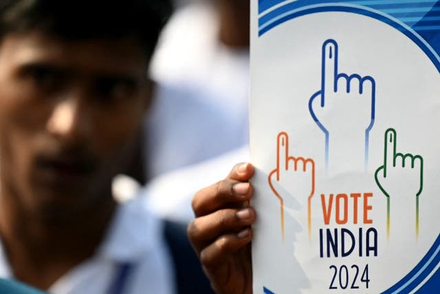 <p>Students participate in a rally to create awareness about the importance of voting ahead of India’s national elections, in Chennai, on 9 March 2024</p>
