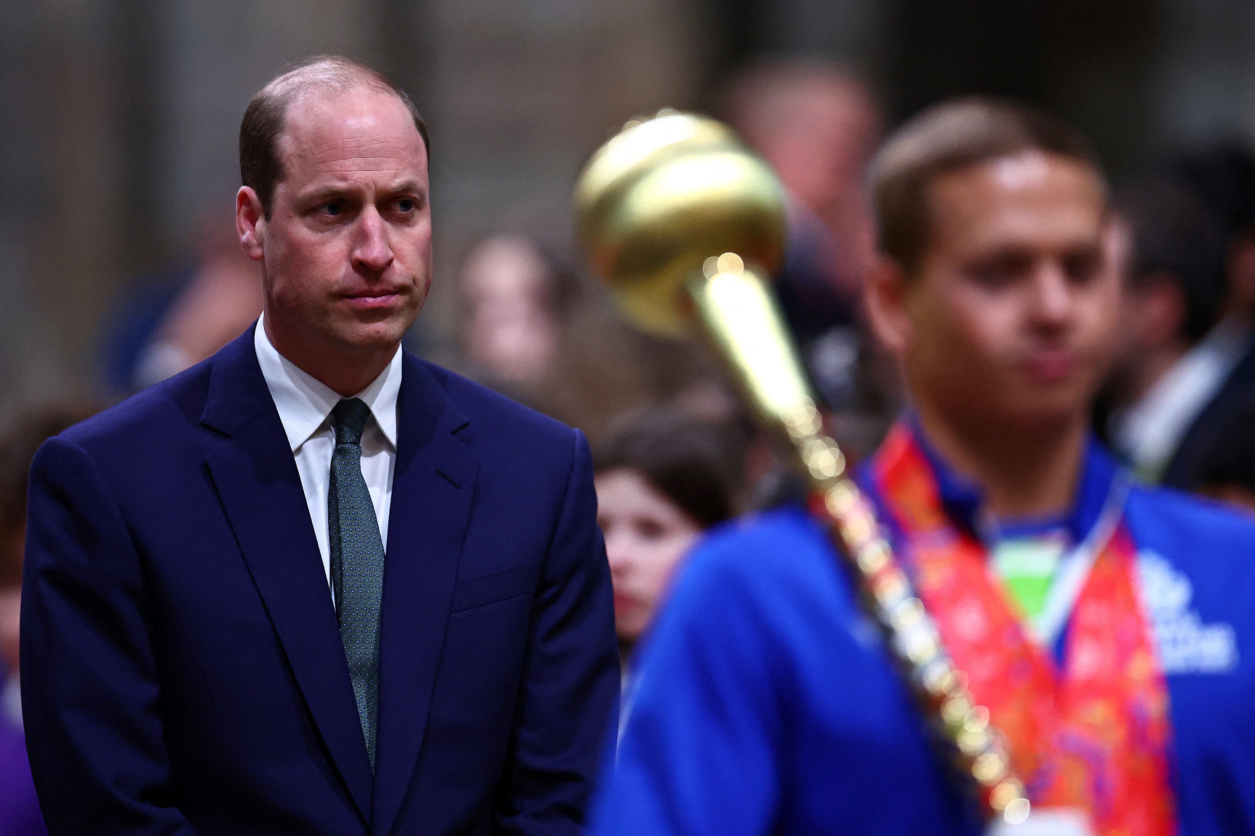 The prince cut a lonely figure at the annual Commonwealth Day service earlier this week