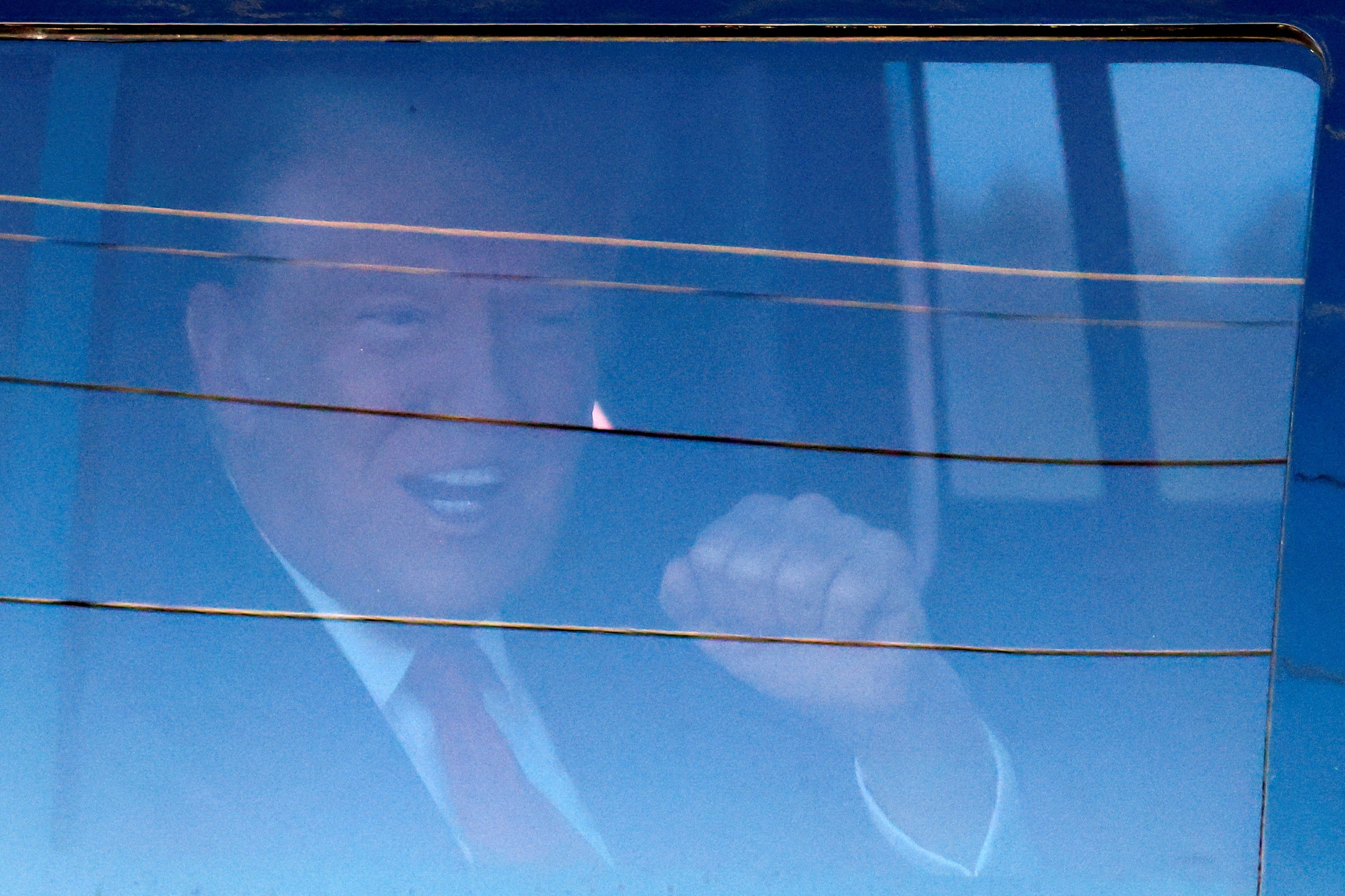 Donald Trump arrives at a federal courthouse in Florida on 14 March for a hearing on his attempts to dismiss criminal charges in a classified documents case.