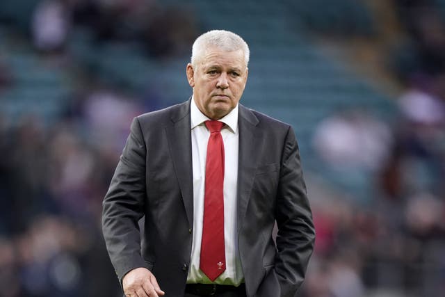 Wales head coach Warren Gatland welcomes pressure (Andrew Matthews/PA)