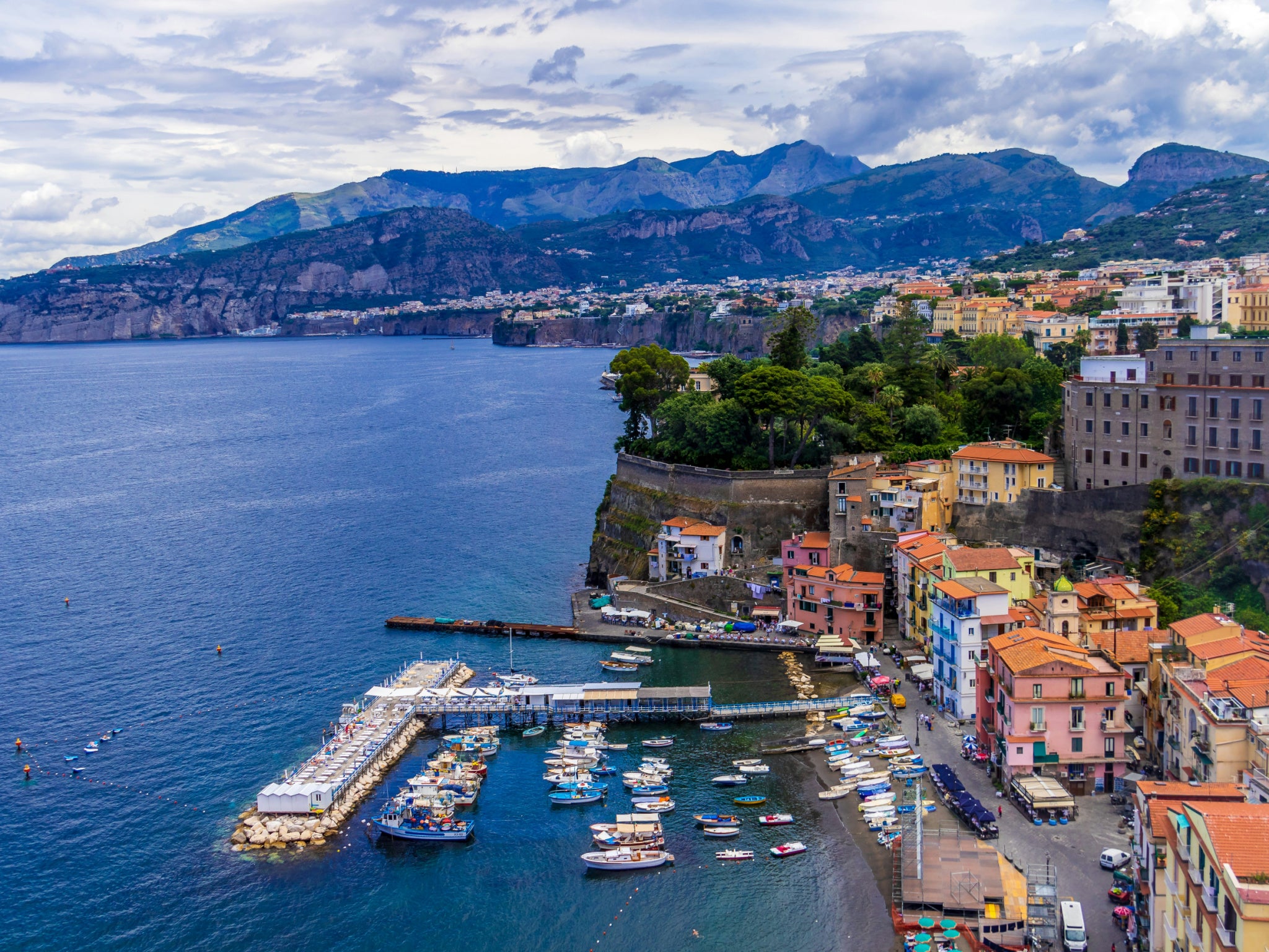 Take in the beautiful views of Sorrento before it gets too hot