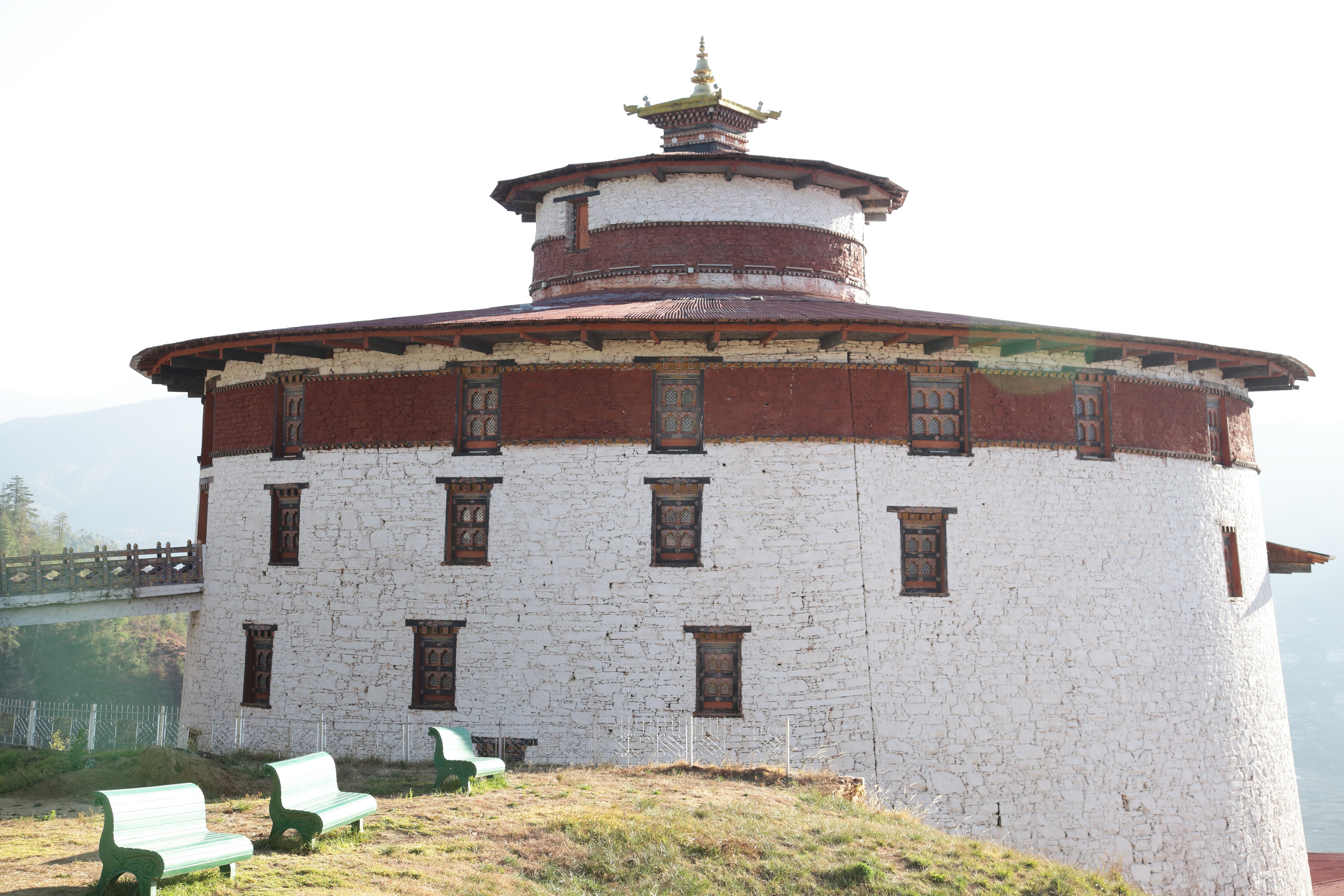 The National Museum of Bhutan recounts the history of the country from the Stone Age to the present