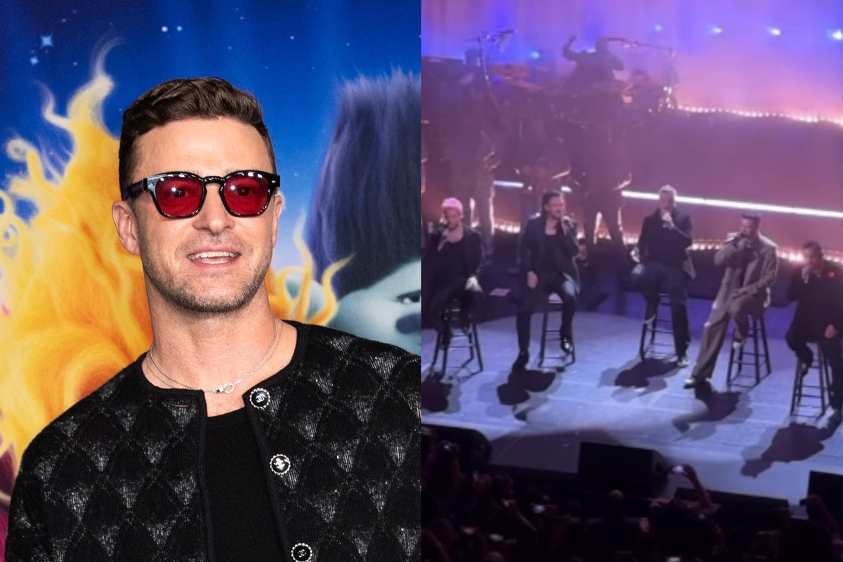 Justin Timberlake reunites with Nsync in surprise LA performance