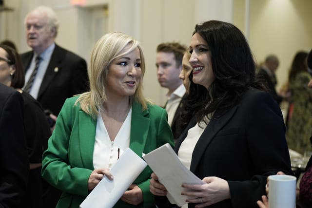 Northern Ireland First Minister Michelle O’Neill and deputy First Minister Emma Little-Pengelly (PA)