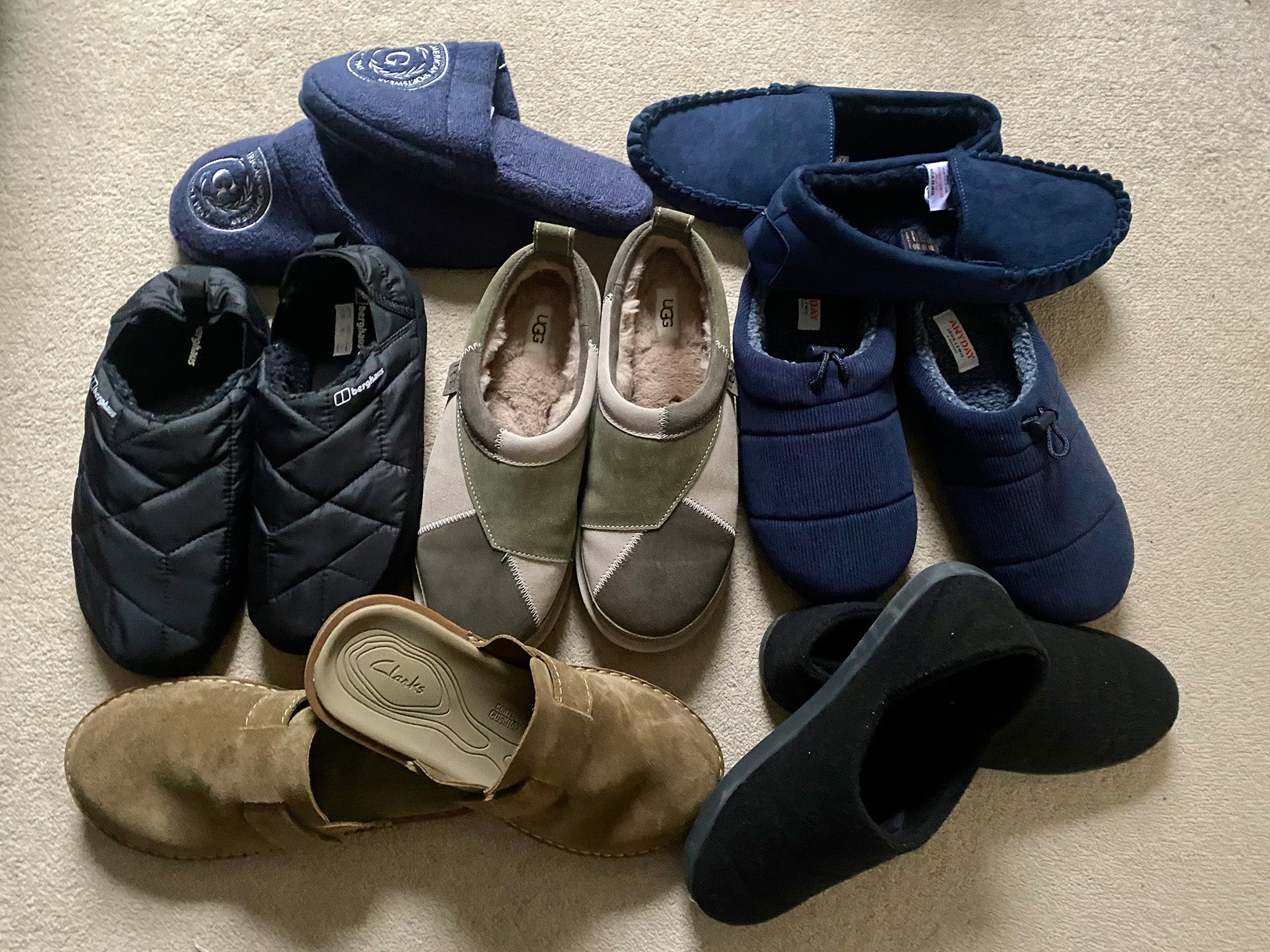 A few of the men’s slippers we tested
