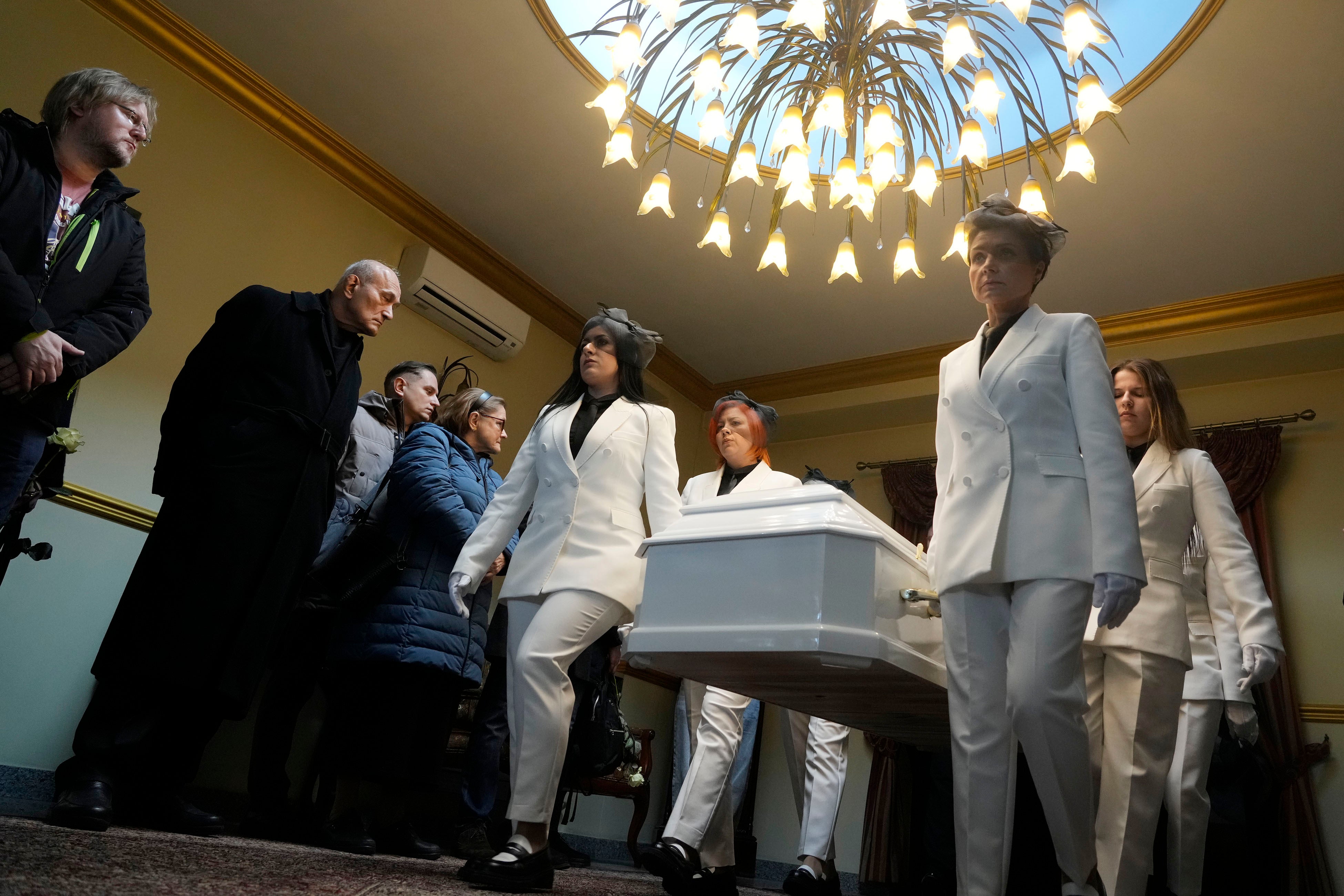 Poland Belarusian Slain Funeral