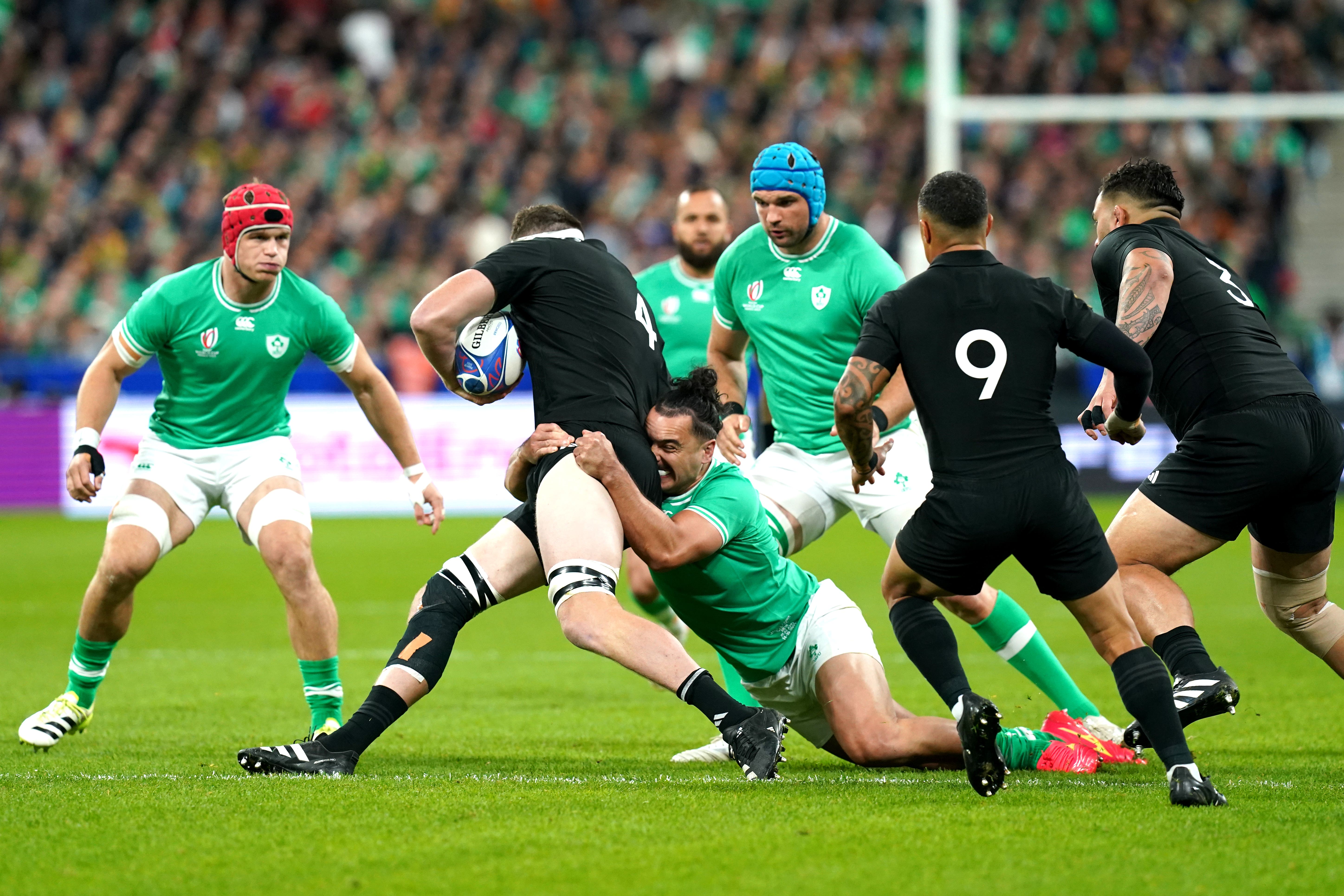 Ireland were beaten by New Zealand in the quarter-finals of last year’s Rugby World Cup in France (Gareth Fuller/PA)