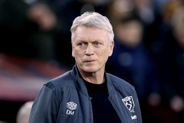 David Moyes’ West Ham reached the Europa League quarter-finals on Thursday night (Nigel French/PA)