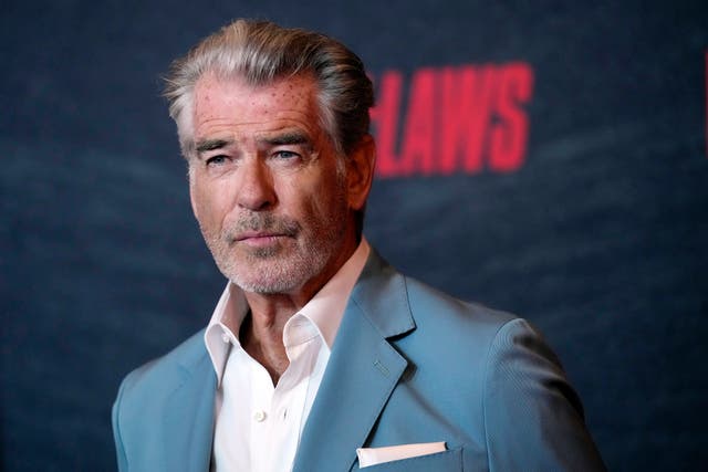 <p>People Brosnan attends the LA premiere of ‘The Out-Laws’ in 2023 </p>