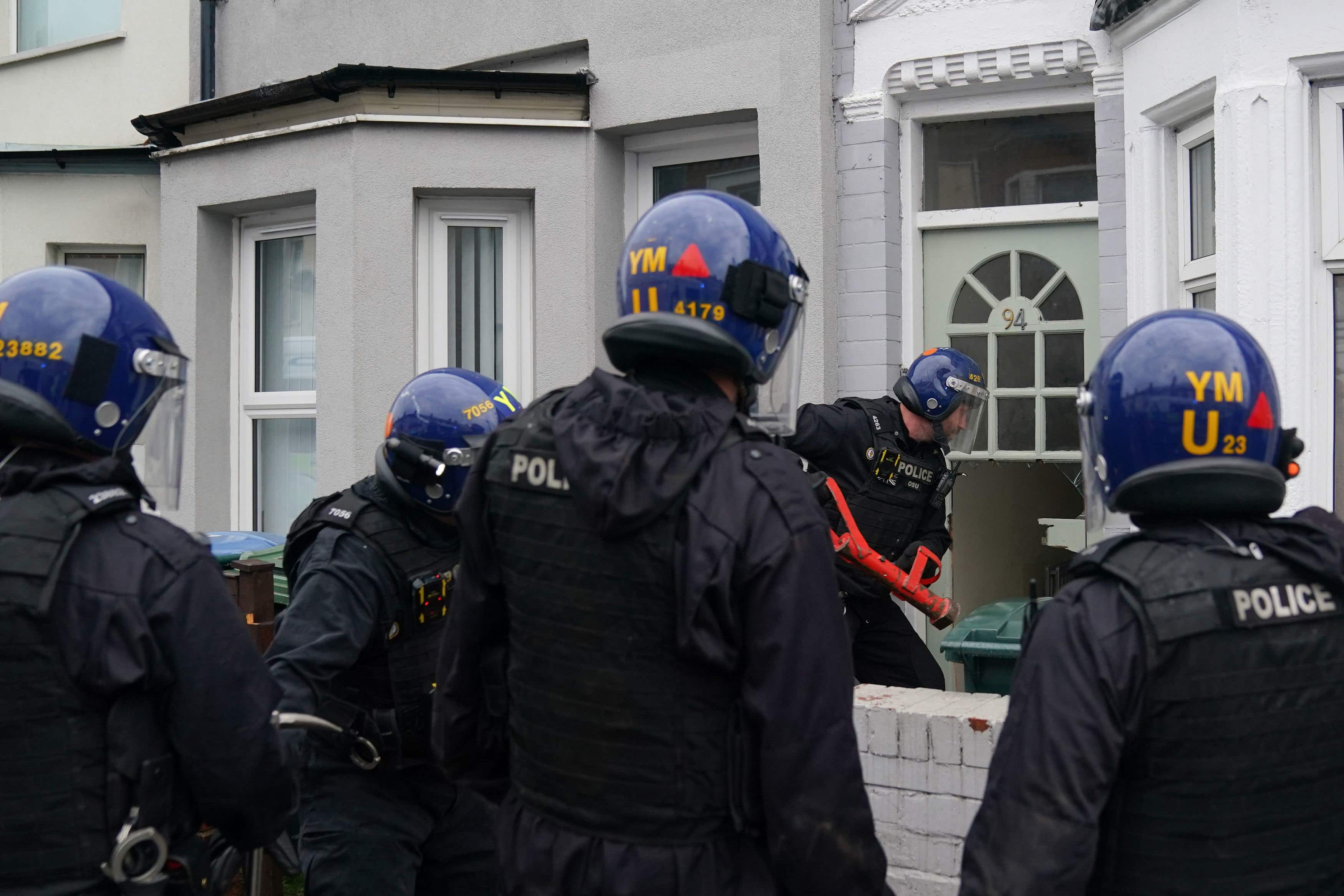 Police forces across the country have taken part in a week of action against county lines drugs gangs (Joe Giddens/PA)