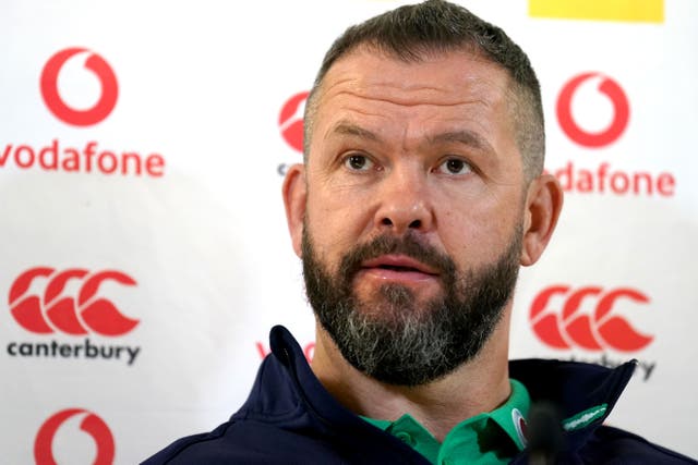 Ireland boss Andy Farrell is aware of the dangers posed by Scotland (Brian Lawless/PA)
