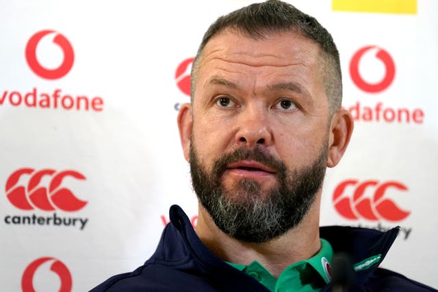Ireland boss Andy Farrell is aware of the dangers posed by Scotland (Brian Lawless/PA)