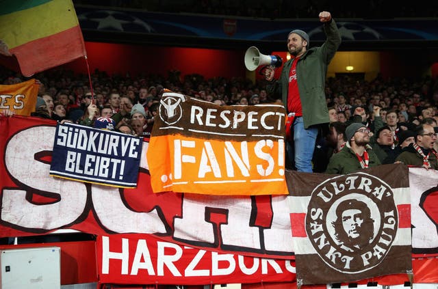 <p>Bayern Munich fans have been banned from attending the Emirates </p>
