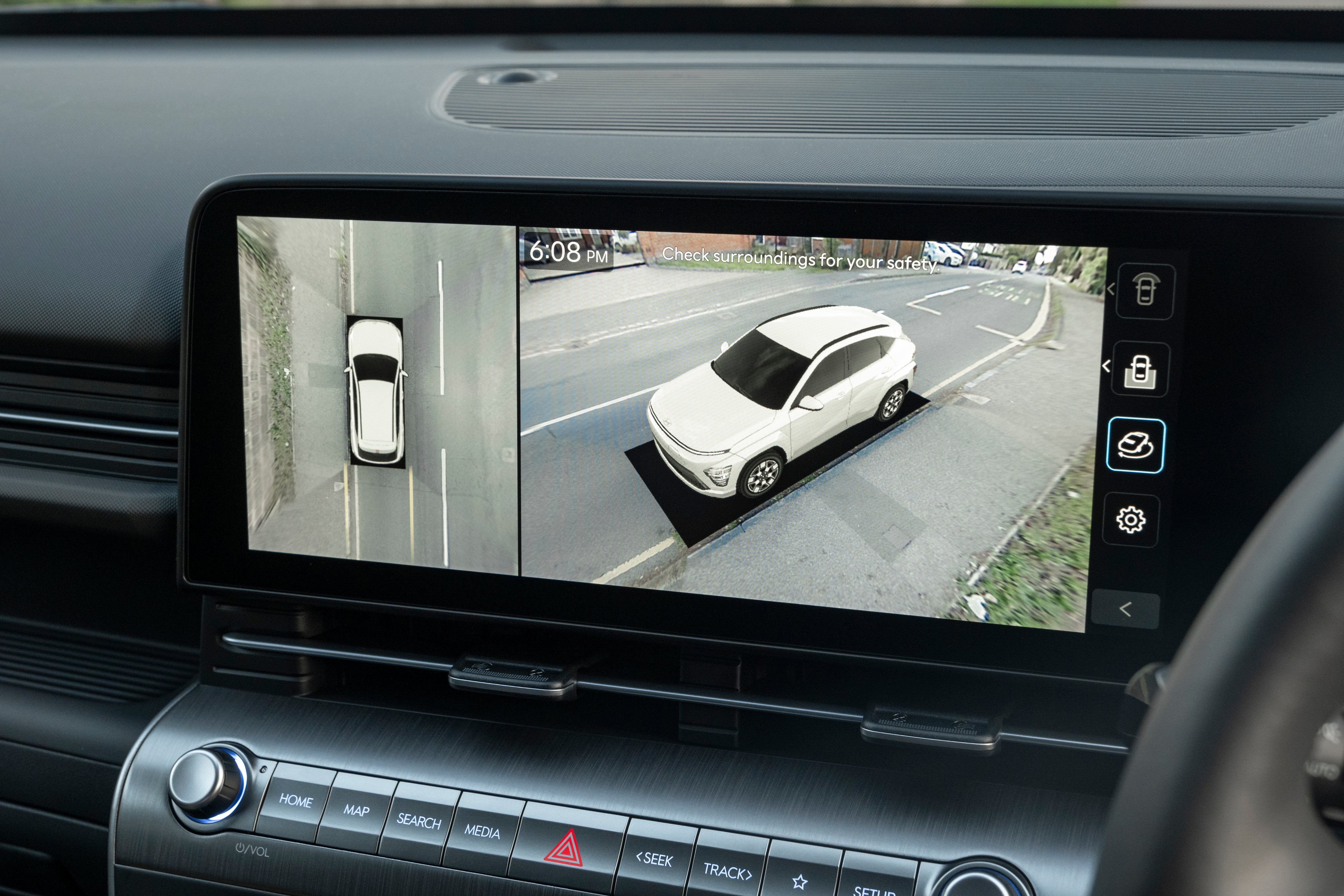 There is easy access to infotainment, navigation, as well as smartphone mirroring