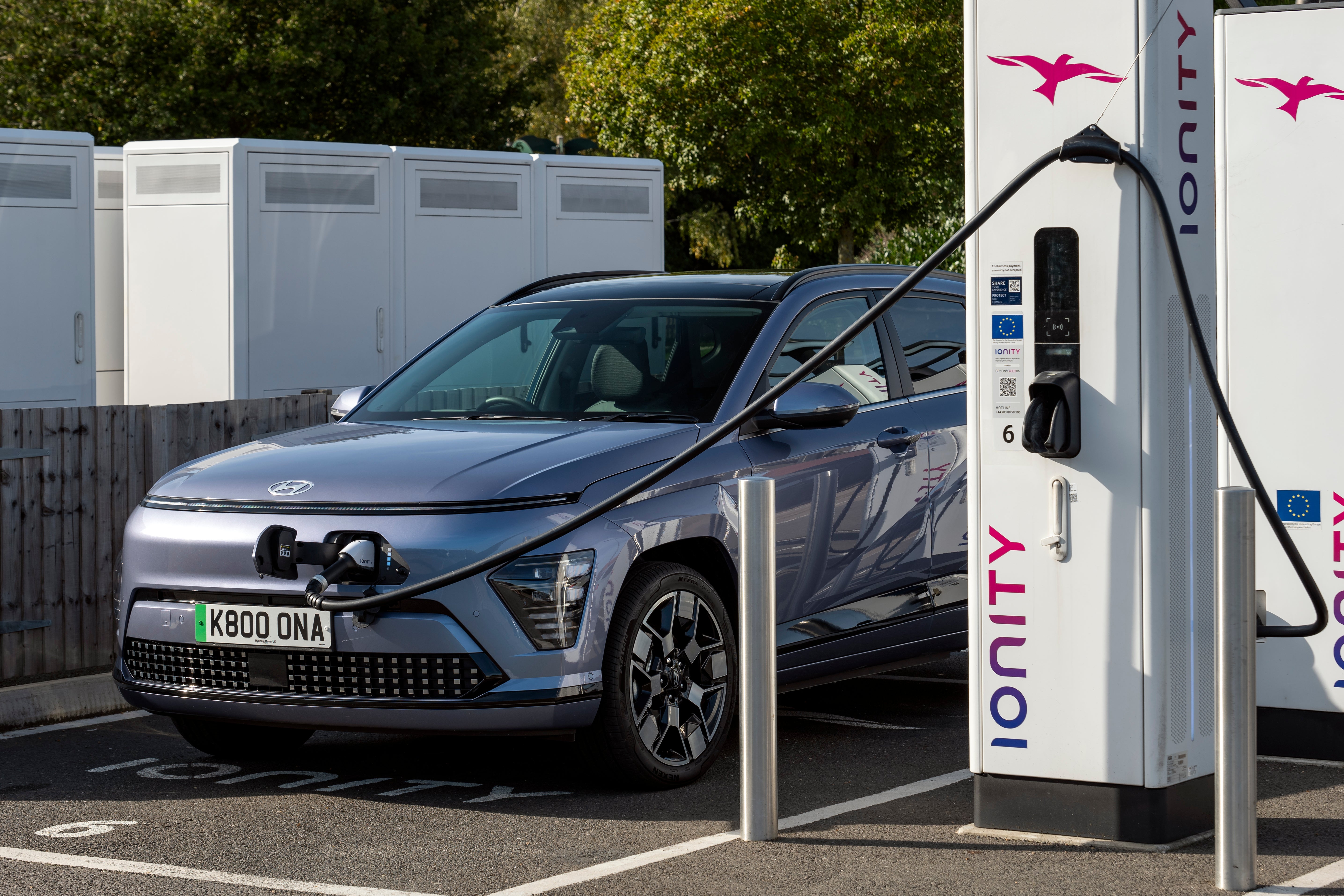 It will take nearly 10 hours to ‘fill up’ at home – but much less at a commercial fast charger