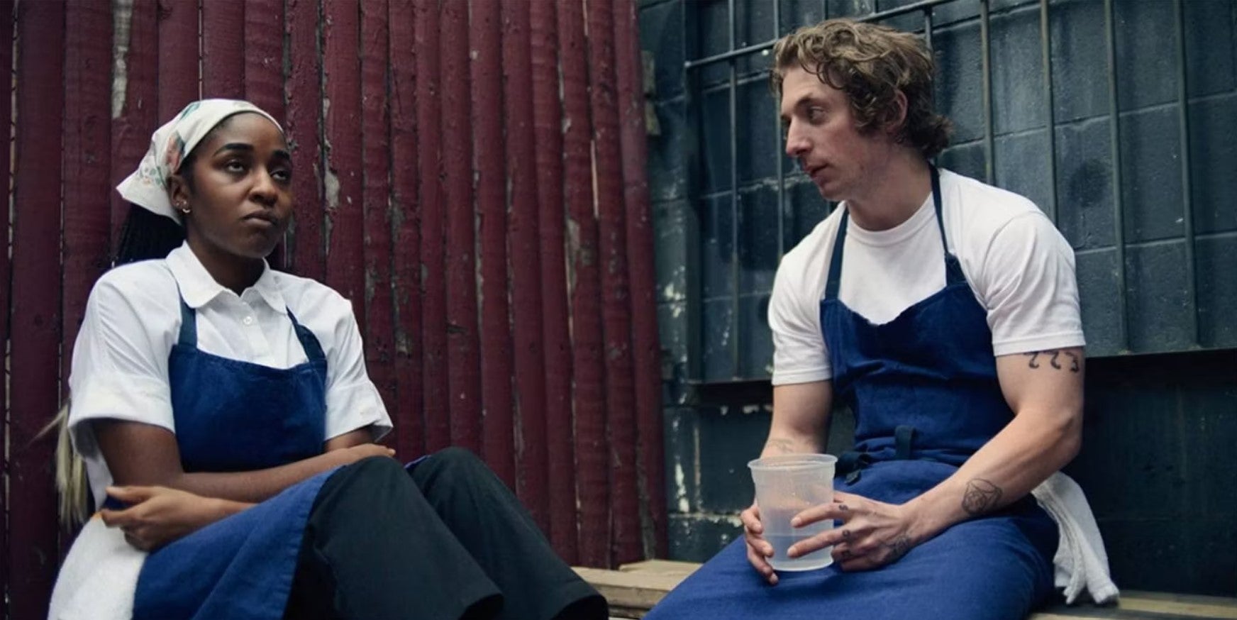 Ayo Edebiri and Jeremy Allen White in ‘The Bear’
