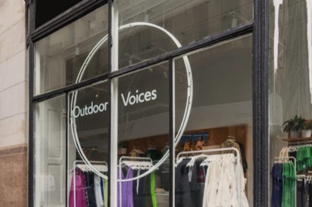 <p>Outdoor Voices store </p>