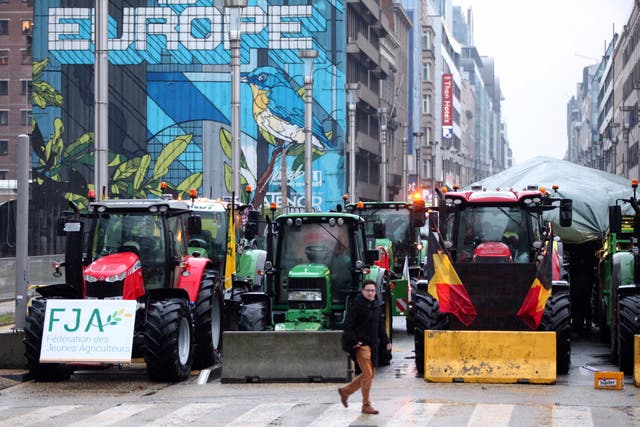 <p>Europe Farmers Climate</p>