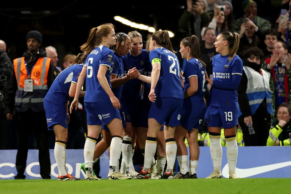 James scored the first and helped set up the second of Chelsea’s three goals