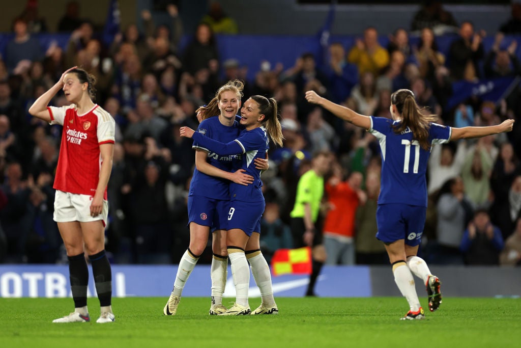 Lauren James and Sjoeke Nusken propel Chelsea towards Women's Champions  League semi-final - Yahoo Sports