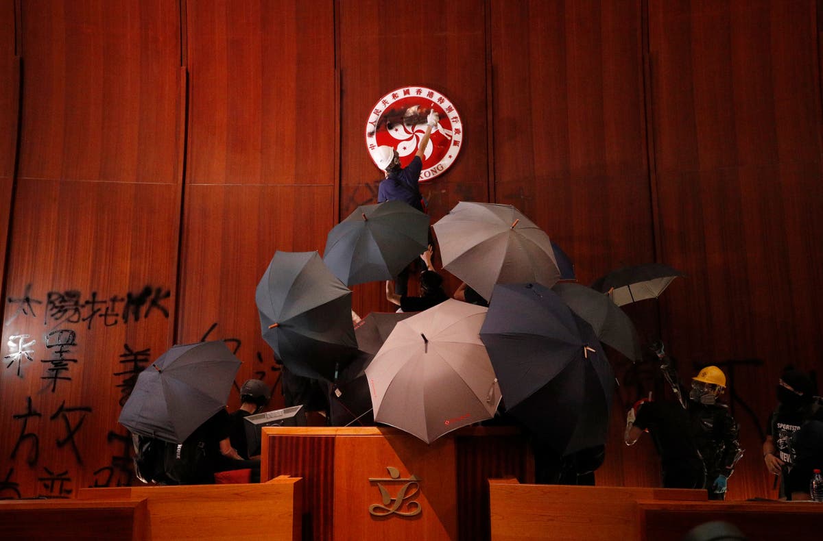 Hong Kong jails 12 people for over the storming of the legislature in 2019 protests