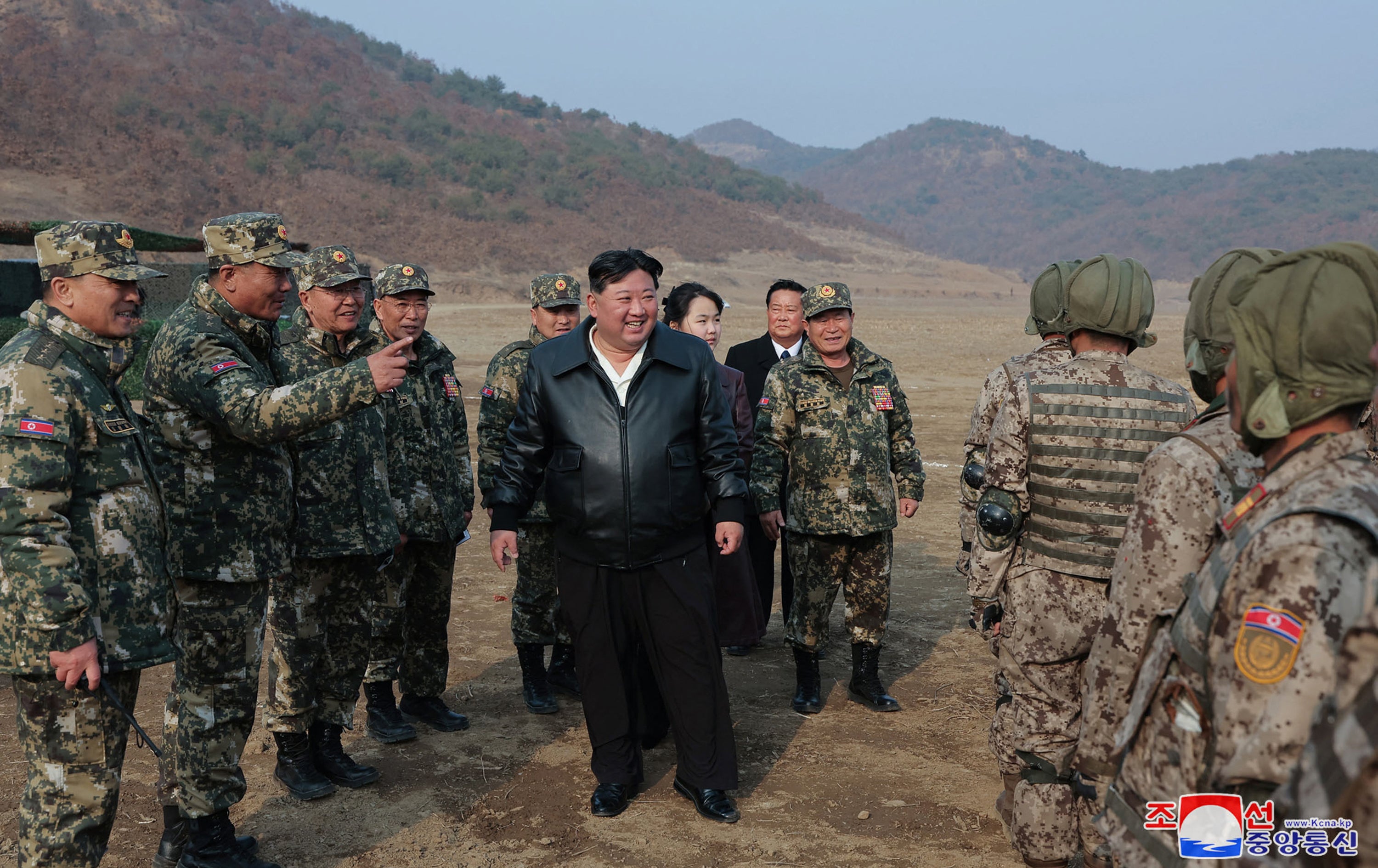 North Korea’s Kim Jong-un overseeing militray drills along with his daugter