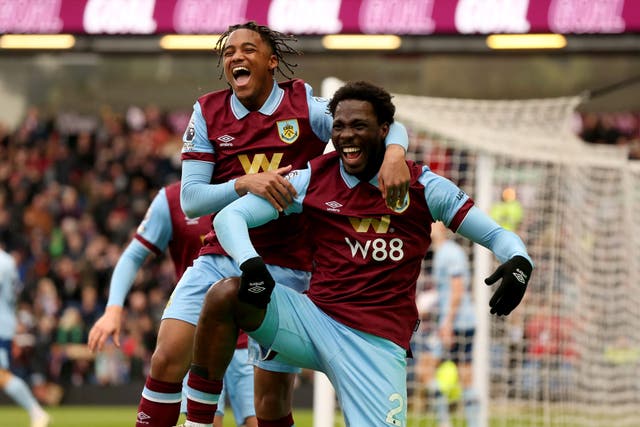 <p>Burnley kept their survival hopes alive with a 2-1 win over Brentford </p>