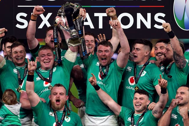 <p>Ireland celebrated back-to-back Six Nations titles </p>