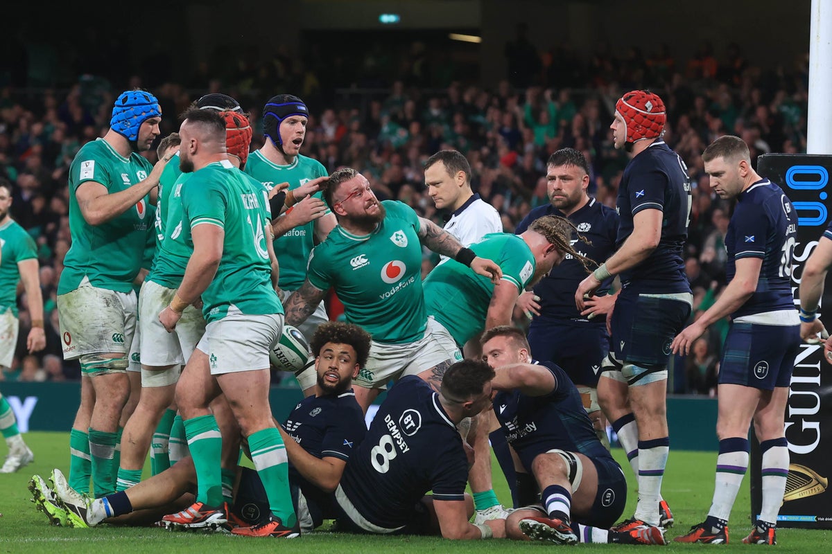 Ireland secure back-to-back Six Nations titles with nervy win over Scotland