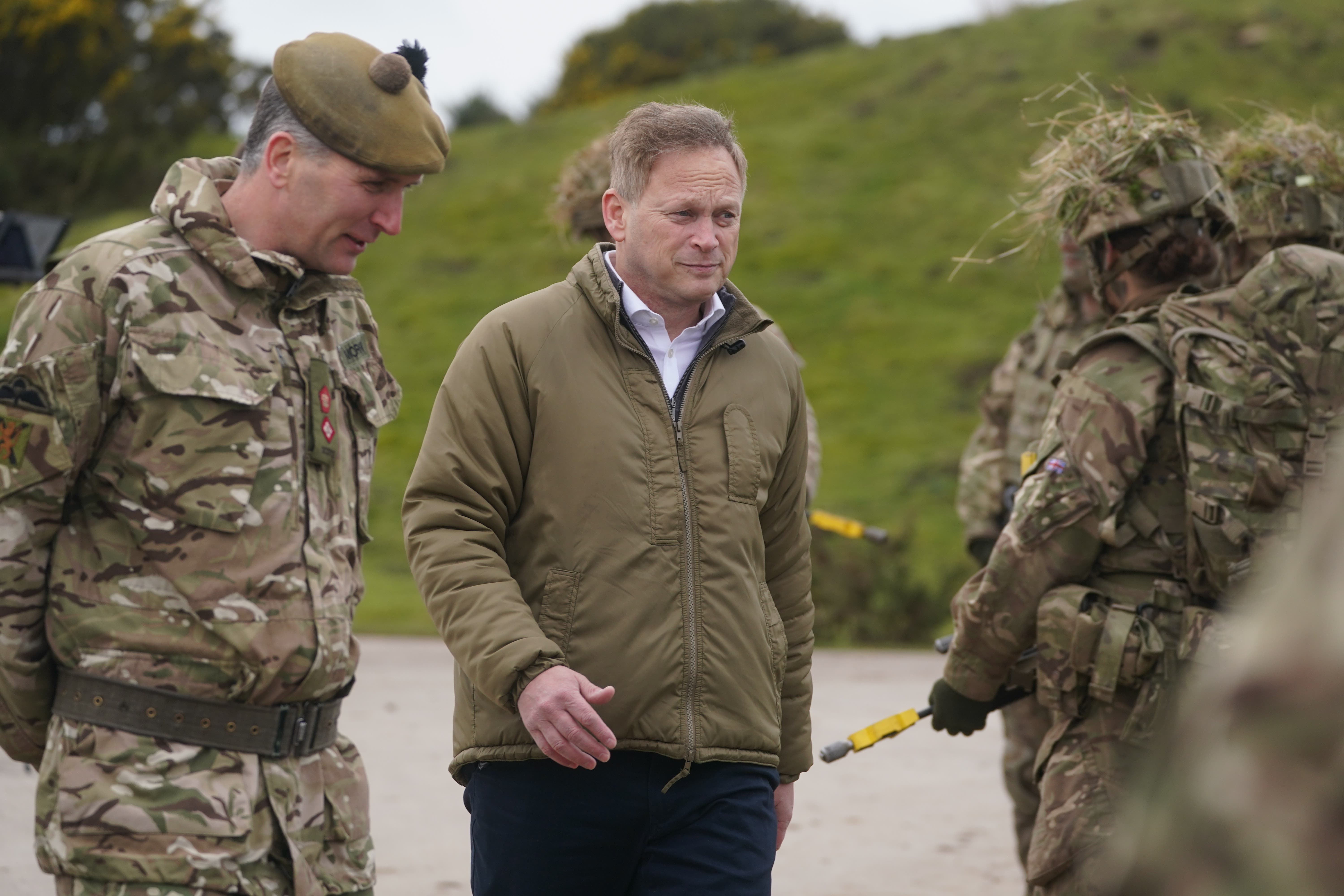 Defence Secretary Grant Shapps visited Ukraine (Owen Humphreys/PA)