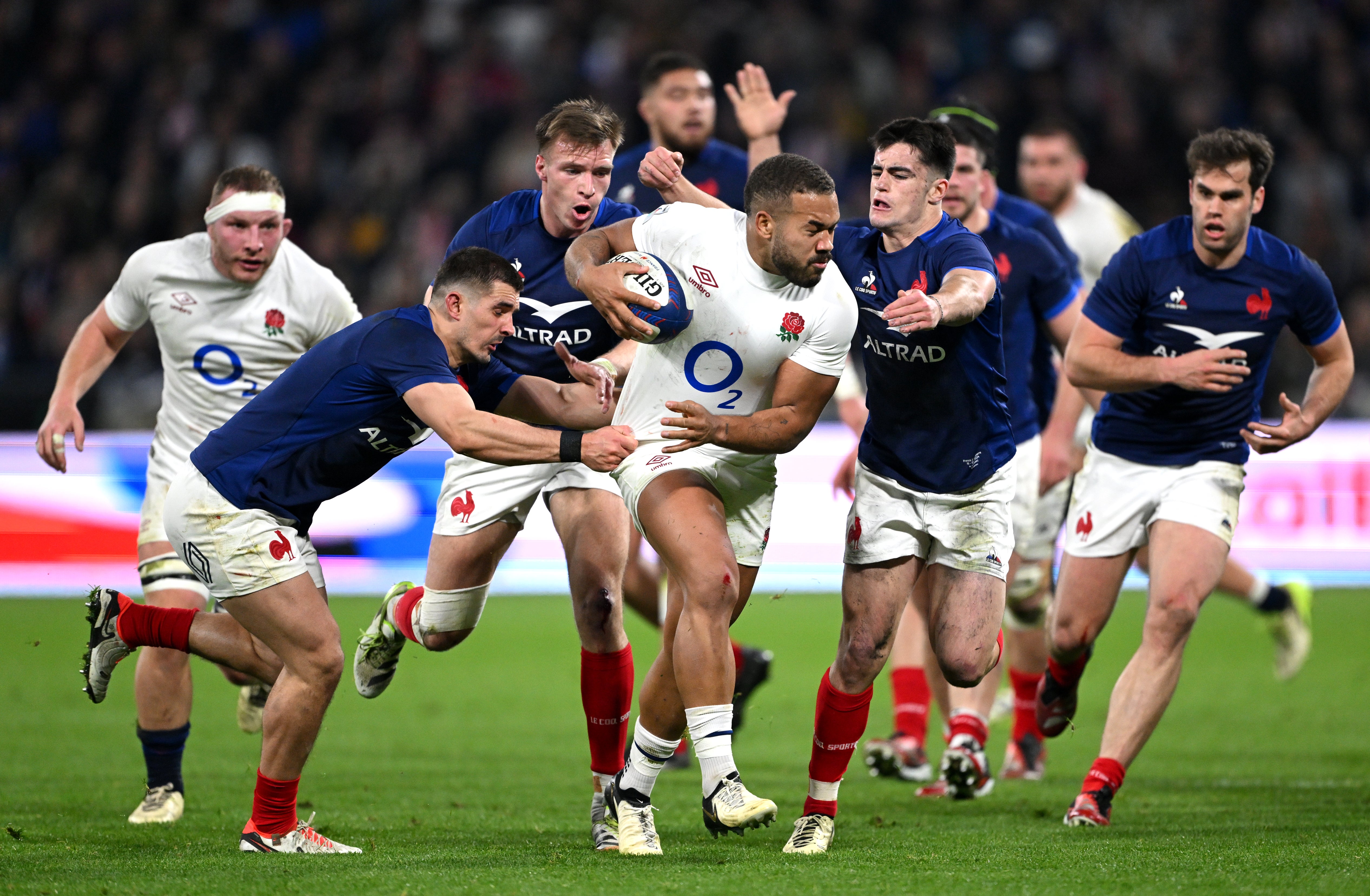 England showed off their attacking potential in the second half in Lyon