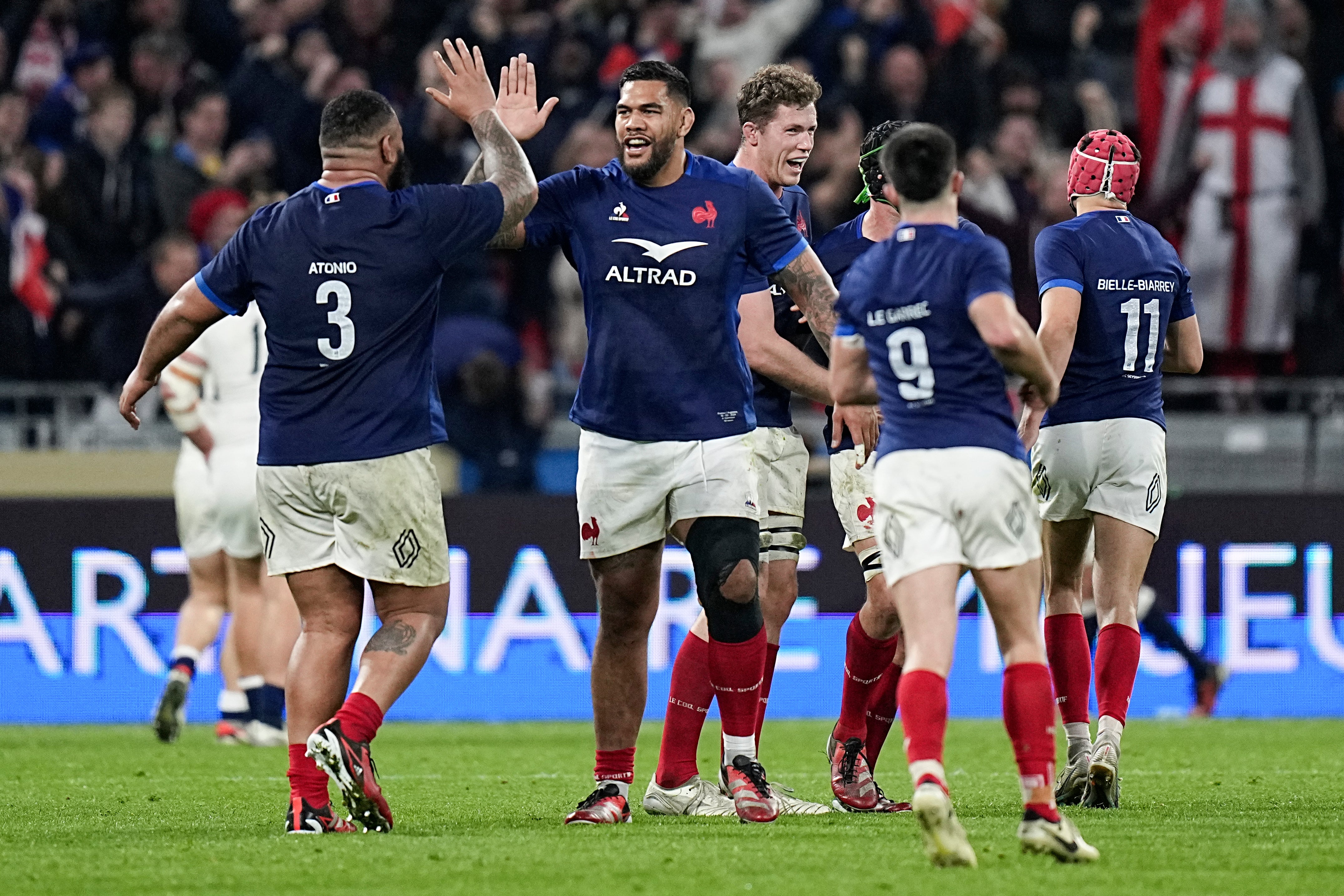 France edged England in a thrilling match