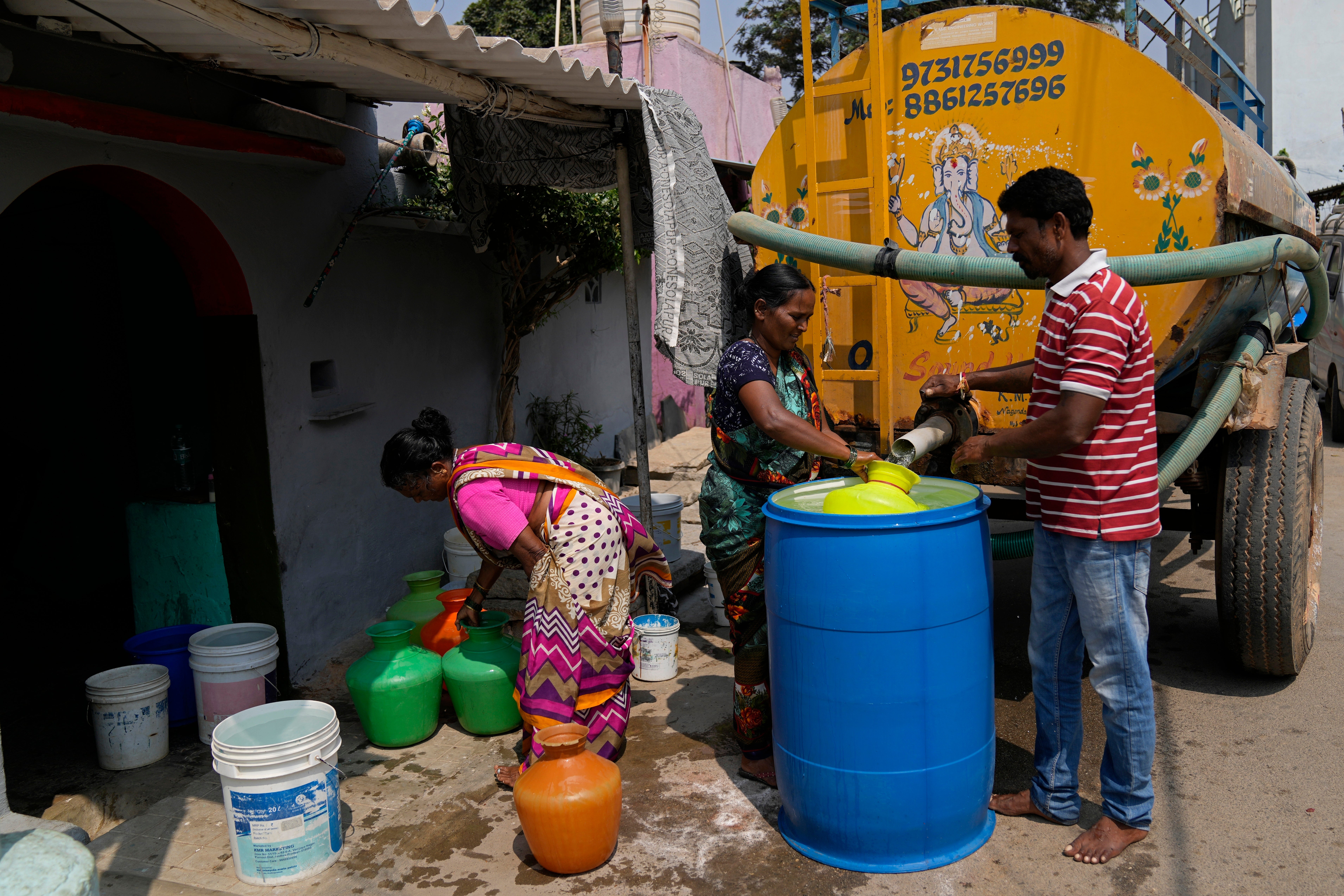 APTOPIX India Bengaluru Water Crisis