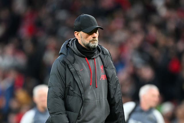 <p>Jurgen Klopp stormed out of a TV interview after Liverpool’s FA Cup defeat to Manchester United </p>