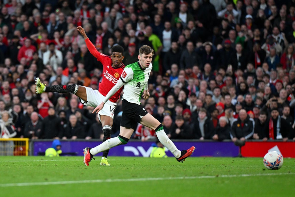 Amad Diallo’s 121st-minute goal against Liverpool in the quarter-finals kept Manchester United’s FA Cup dream on course