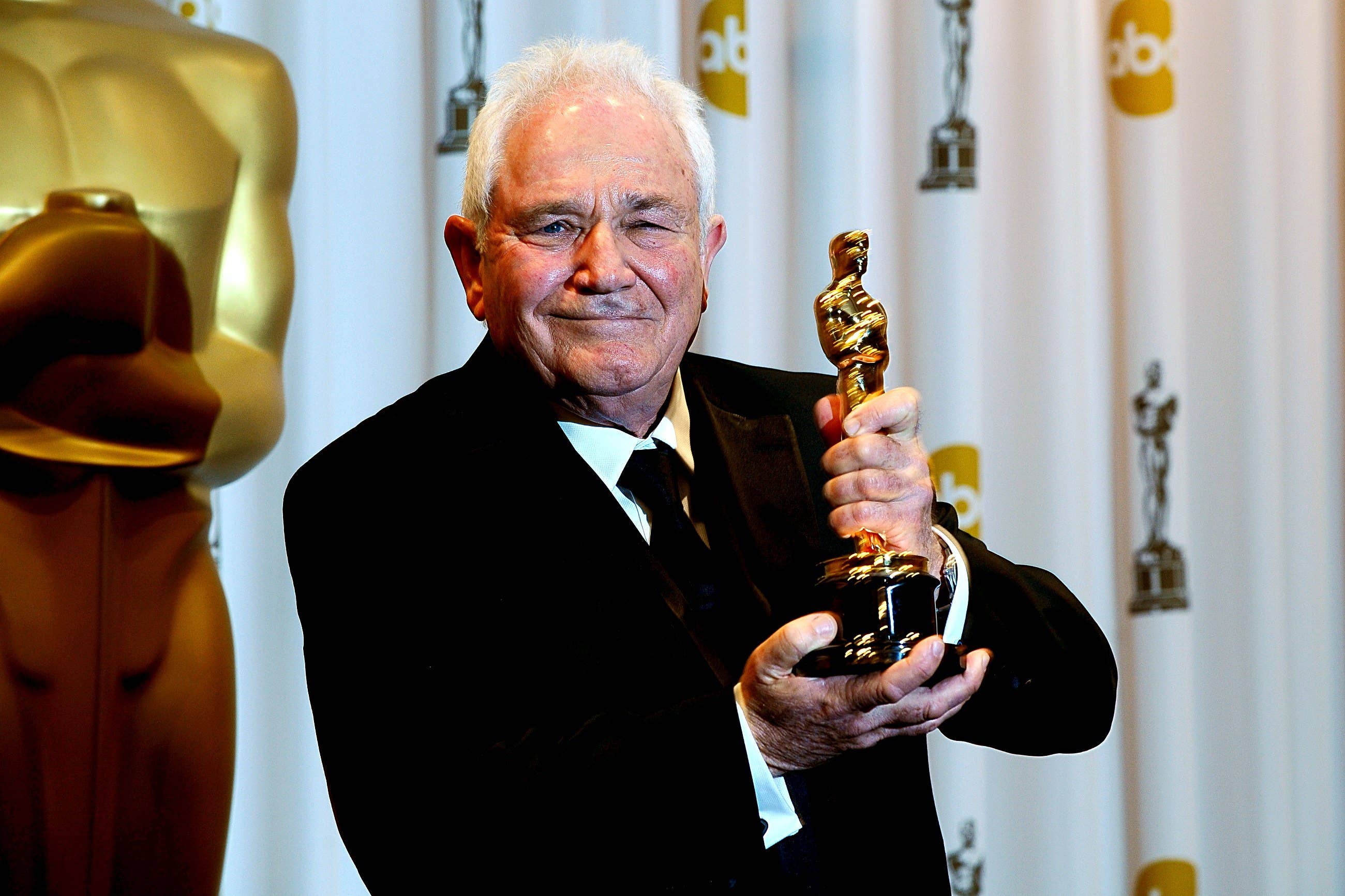 David Seidler with the best original screenplay award, received for The King’s Speech, at the 83rd Academy Awards in Los Angeles in 2011 (Ian West/PA)