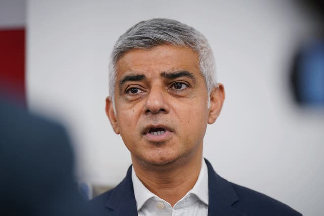 Mayor of London Sadiq Khan is seeking a third term at City Hall (Yui Mok/PA)