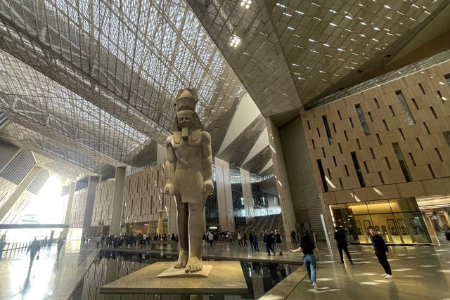 <p>Visitors can currently book visits of the Grand Staircase at the Grand Egyptian Museum</p>
