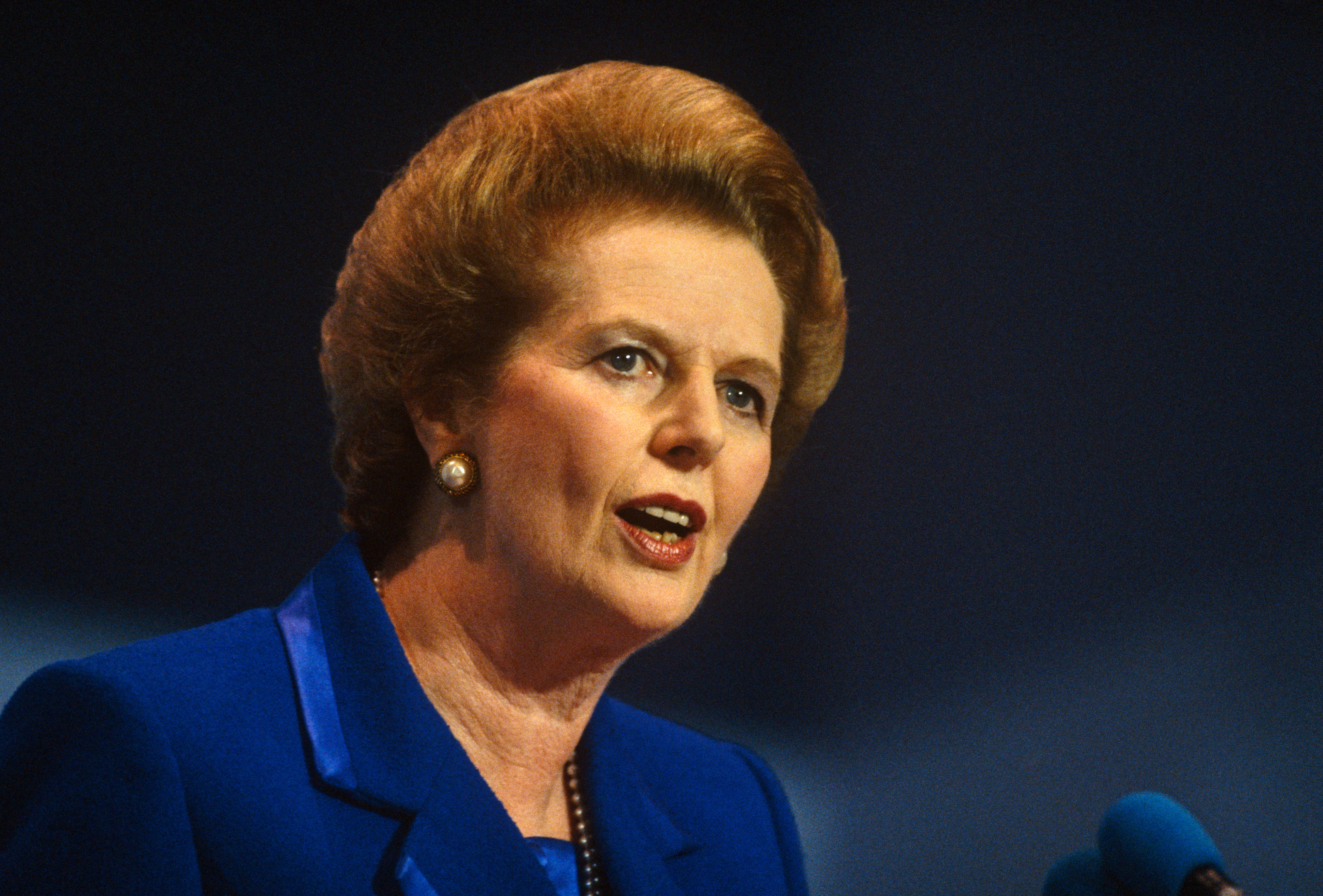 Margaret Thatcher gives her last speech as Prime Minister, October 1990