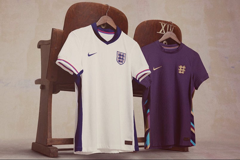 England have unveiled new kits ahead of this summer’s Euros