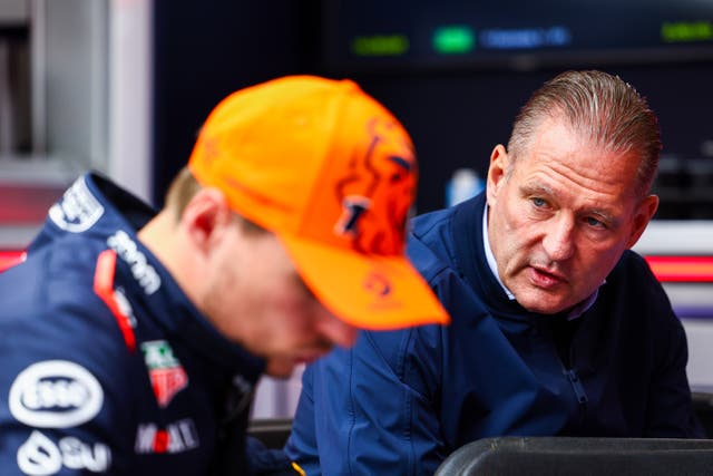 <p>Jos Verstappen (right) has urged Red Bull to make changes </p>