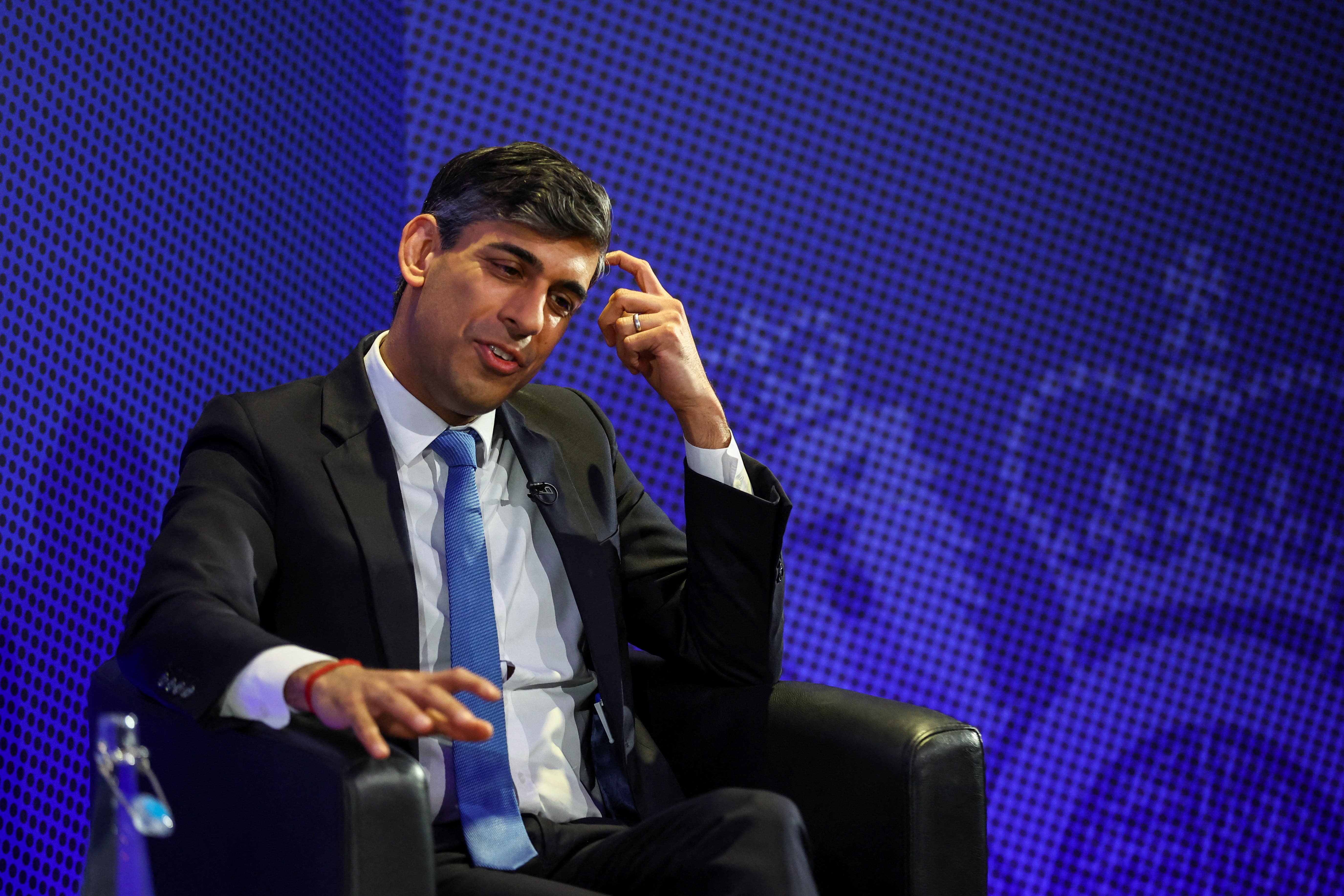 Rishi Sunak was quizzed about a Tory plot to trigger a leadership contest