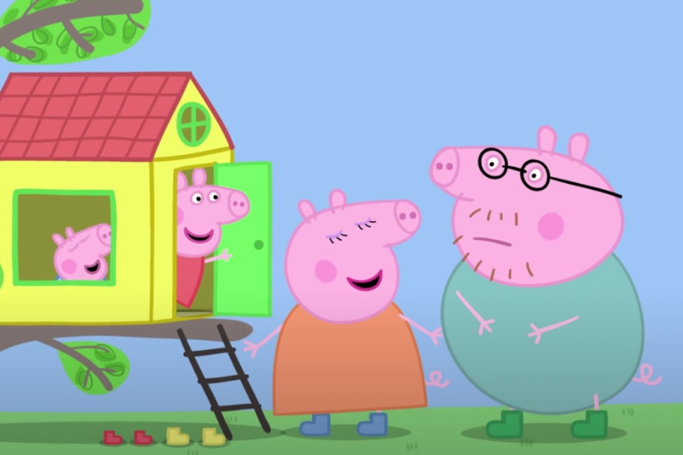 Daddy Pig being laughed at over his ‘big tummy’