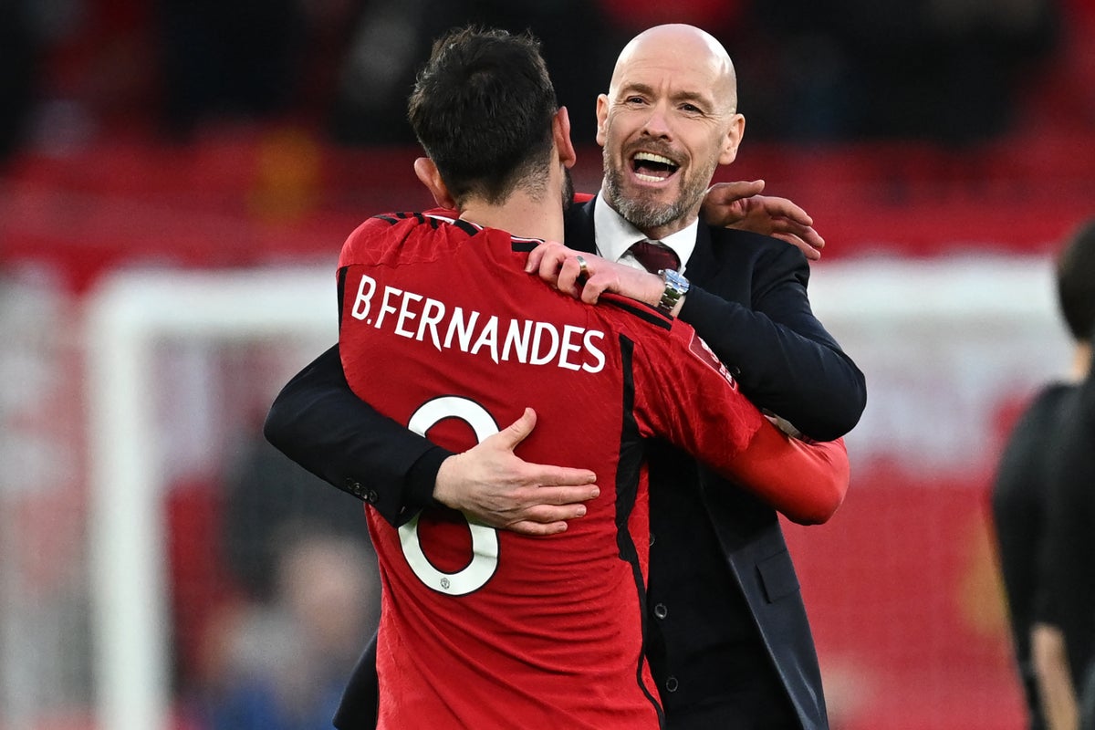 Bruno Fernandes reveals Erik ten Hag message that inspired Man Utd win |  The Independent