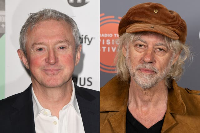 <p>Louis Walsh and Bob Geldof</p>