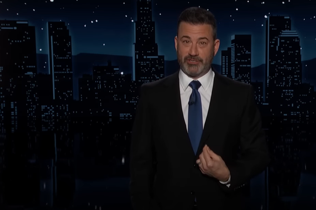 <p>Kimmel sends Mr Trump a taunt in the latest of their Oscars feud </p>
