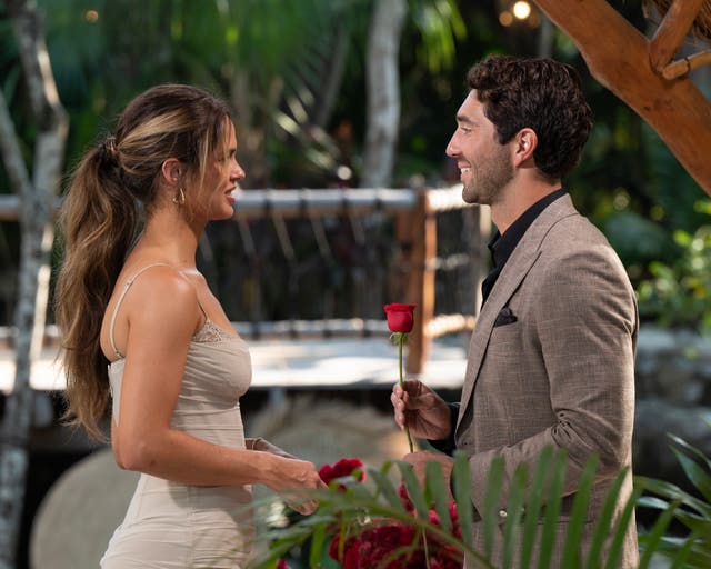 <p>Kelsey A and Joey Graziadei on ‘The Bachelor’</p>