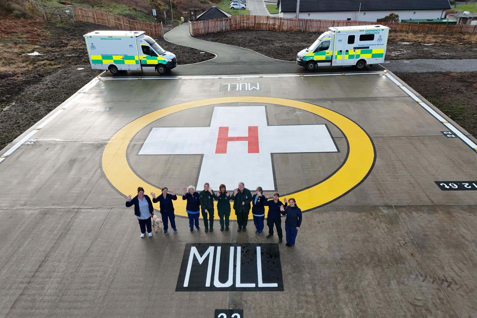 The helipad has opened on Mull (Iain Erskine/PA)